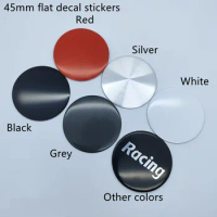 4pieces Metal quality 45mm Car decal sticker emblems for vossen enkei funs aftermarket forged wheel DIY