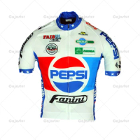 Retro White Cycling Jersey Team Short Sleeves Mountain Bike Jersey Mtb Clothing Maillot Ciclismo Hombre Summer