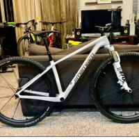 JimiteAM Carbon Fiber Mountain Bike Frame, Quick Release Barrel Axle, Gentleman Gray, MTB Frame, 27.5 ", 29", 142mm, 143mm, New