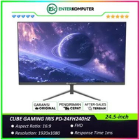 CUBE GAMING IRIS PD-24FH240HZ 24.5-inch FHD Frameless 240Hz (Overclock) Gaming Monitor with AMD Free