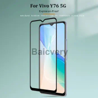 Baicvery For Vivo Y76 5G 6.58" V2124 Tempered Glass Film Screen Protector HD Tempered
