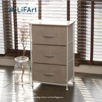 【LiFArt】日系上木板三層抽屜收納櫃