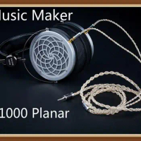 MUSIC MASTER 108MM T1000 Planar Plate Diaphragm Bass Hifi Audiophile Wooden Headset Headphone Earphone Susvara 1266 LCD3 HD820