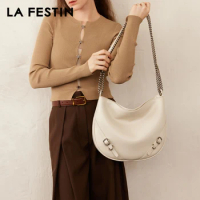 LA FESTIN Original New 2024 Large Capacity Casual Tote Bag Women's bag Leather Bag Fashion Crossbody Shoulder Bag
