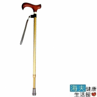 【海夫健康生活館】醫療用手杖 未滅菌 護立康 星光閃耀原木休閒拐杖(MS024)