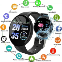 D18 Smart Watch Men Blood Pressure IP67 Waterproof Smartwatch Women Heart Rate Monitor Fitness Tracker Watch Sport For Android