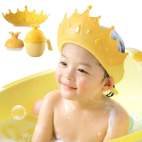 1/2/3pcs Baby Bath Shampoo Set Swim Shower Cap Eye Protection Head Water Cover Bathing Brush Baby Care Kids Wash Hair Shower Cap