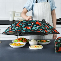 餐桌罩家用折疊蓋菜罩子冬季保溫飯罩食物罩剩菜防塵蒼蠅遮菜蓋子
