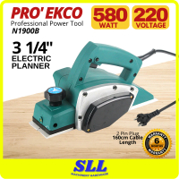 PRO' EKCO N1900B Corded Electric Wood Power Planer 580W 220V Ketam Kayu Professional Tools