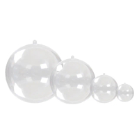 【2square shop】4入組 浪漫透明球 5cm 透明球 圓球 壓克力球(透明壓克力球 壓克力圓球 空心球)