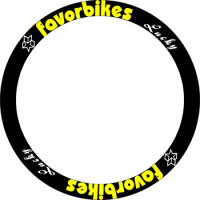 Fover Bikes Wheel Stickers Rims Decals Waterproof Sticker Reflective For 40/45/50/55/60mm Bicycle Bike Cycle 2 Wheels