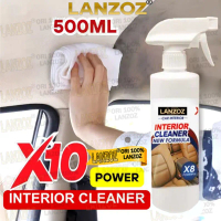 【X10 FORMULA】Car Interior Cleaner X10 Formula Baru 500ml untuk Kain Plastik & Kulit Kuat & Berkesan