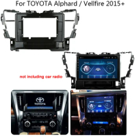 10.1 inch 2 Din Car Radio Fascia Frame For TOYOTA Alphard Vellfire 2015-2020 car panel Trim Dashboard Panel Kit