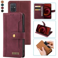 For Samsung Galaxy A71 case A715F 4G LTE Wallet Flip leather magnetic Coque Samsung A71 case Cover for Samsung A71 phone case