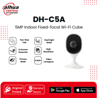 Dahua CCTV CAMERA DH-C5A | Kamera CCTV Wi-Fi 5MP Smart IP Camera Pan & Tilt Motion Detection Lens Wi
