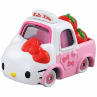 小禮堂 Hello Kitty TOMICA小汽車蘋果貨車《粉白.NO.152》公仔.玩具.模型