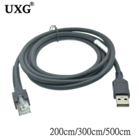 5M 3M USB To RJ48 RJ50 Scanner Data Cable For LS2208 LS1203 LS2208/AP LS4008I LS7808 DS3400 For Zebra Xunbao Motorola Honeywell