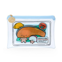 小禮堂 鮭魚妞 PVC透明扁平收納包 (你的名字有沒有鮭魚)