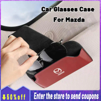 Berkualiti tinggi untuk Mazda Multifunctional Leather Car Glasses Case Car Sun Visor Sunglasses Stor