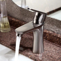 SUS 304 Stainless Steel Classical Design Basin Faucet Water Sink Mixer