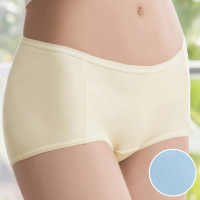 【Wacoal 華歌爾】天絲™纖維A100 M-LL中低腰平口褲(舒適藍)