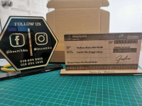 MOCKUP HANTARAN BAJET Wood & Acrylic