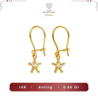 Anting Emas Bintang Permata 16K Terbaru - Sinar Fajar