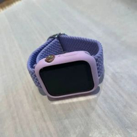適用蘋果手錶iwatch10錶帶applewatchse編織透氣s9保護殼s5小眾s8紫羅蘭+淺紫殼49mm【適用Ultra1/2】