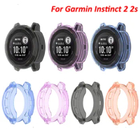 Protector Case For Garmin Instinct 2S Smart Watch Protector Frame Soft Crystal Clear TPU Cover For Garmin Instinct2 sleeve чехол