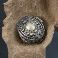 歐式復古埃及圖案小首飾盒收納飾品戒指耳環寶石包裝盒創意擺件