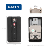 ZCL TSA007 Customs code lock tsa Overseas customs clearance luggage combination lock aluminum frame 