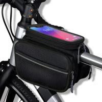 Rainproof Bicycle Bags Case Frame Front Tube Bike Phone Holder Bag Motorcycle Side Bags Panniers Bike Accessories XA193TQ