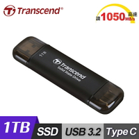 【Transcend 創見】ESD310C 1TB USB3.2 雙介面固態行動碟-太空黑【三井3C】
