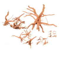 Artificial Plants for Aquarium Driftwood in Fish Tank Natural Tree Branches Decor Wood Root Decorations Reptile Spider Home