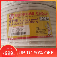 Kabel Listrik NYM 4x2.5 4x2,5 4x2.5mm 4x2,5mm Supreme 50m 50 Meter