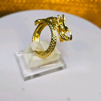 CINCIN NAGA BESI KUNING ASLI RING
