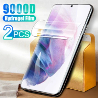 2PCS 9000D Hydrogel Films for Samsung Galaxy S21plus S21ultra S21FE S30plus S30ultra A20s A21s A22 4G 5G A23 Soft Full Cover