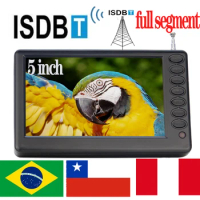 LEADSTAR 5 Inch ISDB T Portable Mini Digital Tv With Full Segment FM ATV USB Playback Built Battery Pocket tv Watch Any Where D5