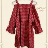 Midi Dress Sabrina Kotak|Plaid