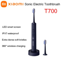 XIAOMI MIJIA T700 Sonic Electric Toothbrush Teeth Whitening Ultrasonic Vibration Oral Cleaner Brush Smart APP LED Display