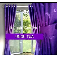 Gorden Jendela Pintu Minimalis 12 Warna Varian Polos Motif Polkadot Tirai Korden Gordyn Hordeng Panj
