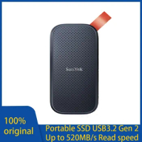 SanDisk Portable PSSD E30 External Solid State Disk USB 3.2 USB-C Gen2 520M/s read speeds Portable Hard Drive for Laptop Camera
