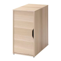 ALEX 收納櫃, 染白色/橡木紋, 36x58x70 公分