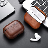 For Airpods Pro 2 Case Leather Business Earphone Case Headset Shell Headphone Cover For Apple Air Pod 3 Pro 2nd Generation 2022