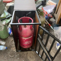 Kotak Box Tatakan Pelindung Gas LPG 12kg Standard Kayu Jati Besi Hollow Galvanis 2x3/1,6 Anti Air Mu