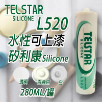 TELSTAR L520 水性矽利康 5支(280ml 白 透明 百合白)