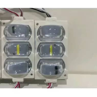 Lampu LED Alis Roda 3 Mata Isi 5 Pcs Super Terang untuk Keamanan Malam Hari 12Volt random