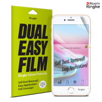【Ringke】iPhone SE 2022 (SE3) / SE 2020 (SE2) / iPhone 8 / iPhone 7 [Dual Easy Film] 易安裝滿版螢幕保護貼 - 二片裝