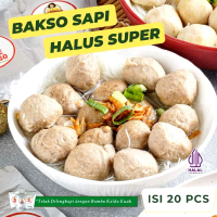 bakso daging sapi super isi 20 butir Food Frozen Makanan Baso Instan