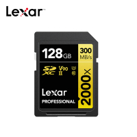 【Lexar 雷克沙】Professional 2000x SDXC UHS-II 128記憶卡 GOLD 系列
